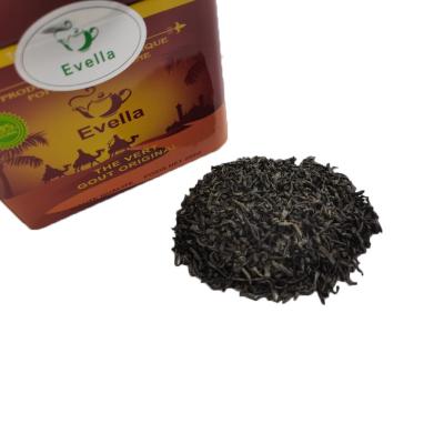 China China Evella 250g Organic China Evella Finest Organic Iron Can Chunmee Tea Bags Healthy Leaf With Small Package for sale