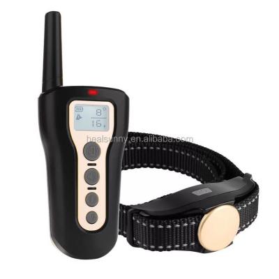 China Dog Shock Stocked Rechargeable Remote Training Collar For Humans Dog Slave Electric Shock Collar Dog Collar for sale