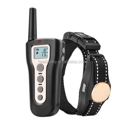 China Amazon Success Stored Dog Bark Collar Electric Vibrating Stop No Shock Control Rechargeable No Anti Dog Bark Collar for sale