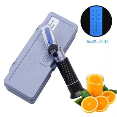 China 0-40% Brix Adjustable Sugar Refractometer Testing Handheld Automatic Home Brew Portable Beer Brix Refractometer for sale