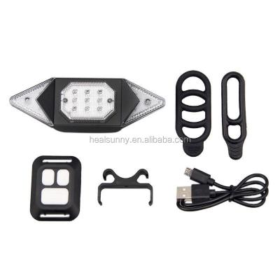 China Remote Control Bike Turning Light Wireless Bicycle LED Tail Turn Signal Light Rear Light Rear Tail Light for sale