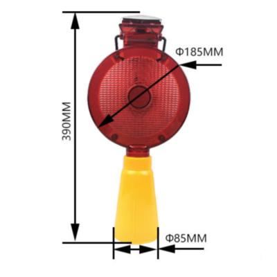 China Traffic Warning Light 300MM Amber Amber Flashing Light Solar Traffic Warning Light for sale