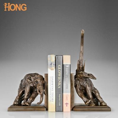 China Europe Elephants Bookends AL-142&AL-143 For Bronze Sculpture In Brass Crafts for sale