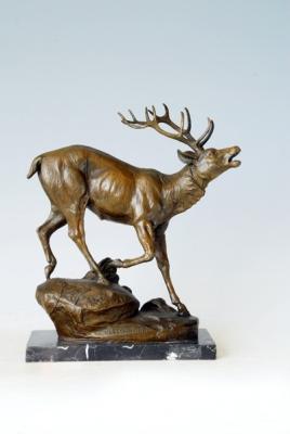 China AL-123 Europe Deer Statue Deer Sculpture Bronze Sculpture Animal for sale