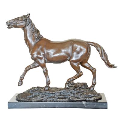 China AL-462 Europe Bronze Horse Sculpture Horse Sculpture Walking Animal Metal for sale