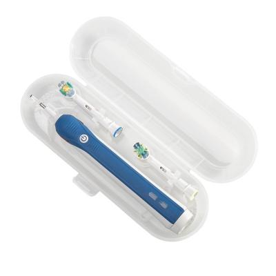 China Portable .Sustainable Portable Replacement Plastic Transparent Electric Toothbrush Travel Case for Oral B for sale