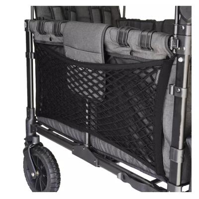 China Heavy duty PU stroller cart cargo net for extra storage space featuring stretch construction and large storage capacity pocket for sale