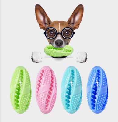 China Hot Viable Toy TPR Soccer Shaped Screw Pet Free Sample Molar Ball No Rope Dog Toy Bite Leakage Ball Puzzle Chew Toy Interactive for sale