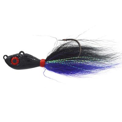 China Hot Sale Durable Bucktail Jig Fishing Lures Freshwater Saltwater Fishing Jig Lure Bait Kit, Bass Striper Bluefish Surf Fishing for sale