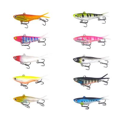 China TPR Body and Lead Weight Inside Soft Vibe Mullet Stretch Bulk Crazy Fishing Lures Barra Lures Rubber Soft Vib Lead Baits 13 Colors for sale