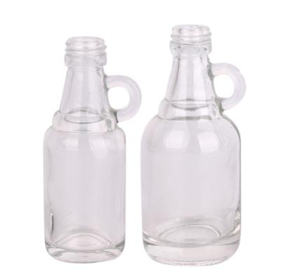 China Wine 35ml 50ml 100ml Mini Glass Wine Bottle with handle 50ml whiskey glass water bottle for sale for sale