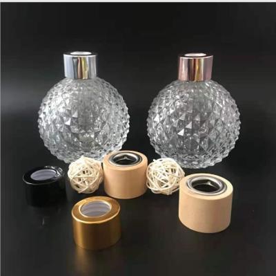 China Home Decoration 120ml 220ml Round Glass Diffuser Bottles Reed Diffusers For Perfume Glass Bottles For Perfume Oil Bottles With Screw Cap For Home Decorums for sale