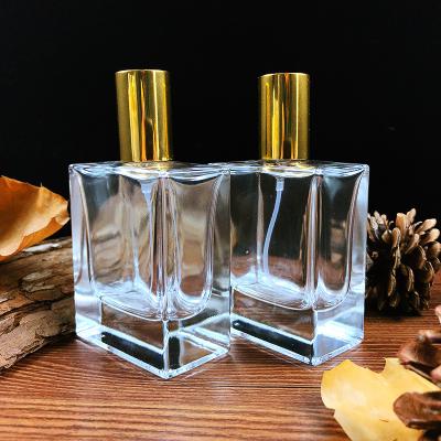 China Fashionable Fancy Luxury Empty Glass Perfume Bottles 50ml 100ml Spray Glass Bottle for sale