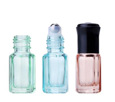 China Eco-friendly 3ml 6ml 9ml 12ml Rollball Glass Essential Oil Octagonal Bottle for sale