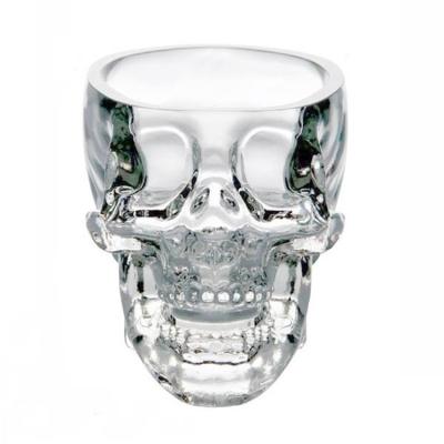 China 80ML 125ML 350ML 550ML 1000ML Eco-friendly Luxury Skull Head Shape Vodka Wine Glass Mug for sale