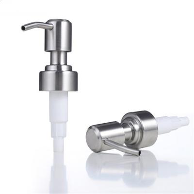 China Silver Personal Care 304 Metal Soap Dispenser 316 24-410 28-400 Stainless Steel Lotion Pump for sale