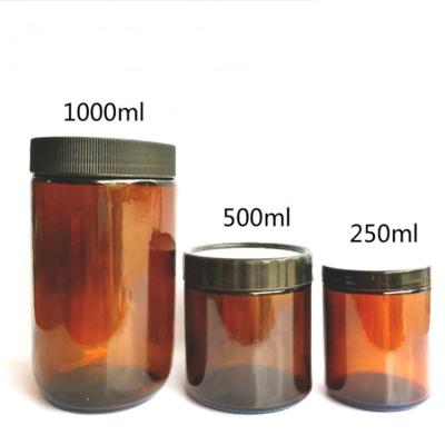 China Amber Round Soil Sampling Bottle 60ml 100ml 250ml 500ml 1000ml Plant Cultivation Aquatic Plant Bottle With Screw Cap for sale