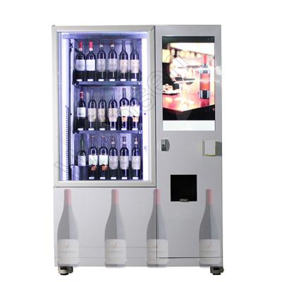 China Máquina expendedora de la botella de vino de la barra de la verificación de la edad 22 pulgadas para el vidrio 6m m en venta