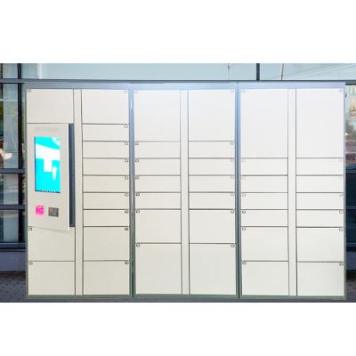 China Intelligent Parcel Locker Self Pick Up PIN Access Option Indoor Use For Express Logistics Service Steel Material for sale