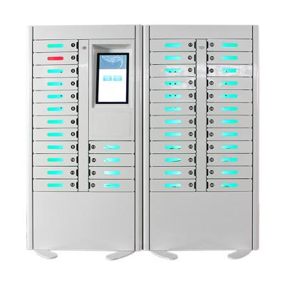 China Multi Functional Metal 40 Doors Cell Phone USB Charging Station Lockers Electronic Cellphone Charger Cable Storage Lock Locker for sale