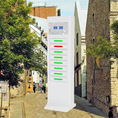 China 8 Bay Cell Phone Charging Locker Charging Kiosk Charging Station Te koop