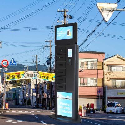 China Embleem Gemerkte Celtelefoon het Laden Posten/Openbare Celtelefoon het Laden Kiosk Te koop