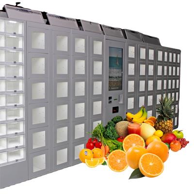 Chine Pomme de terre Honey Eggs Vending Lockers de fruits de légumes de Winnsen avec la taille différente de porte à vendre