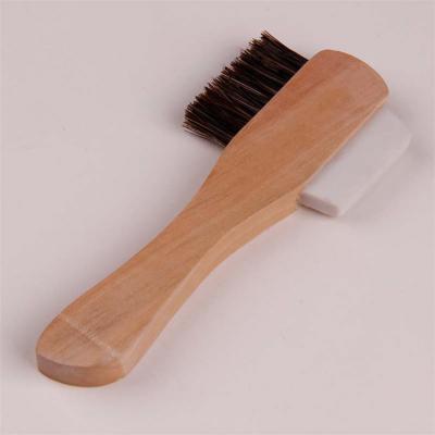 China Hotel Hair Black And White Hand Shoe Cleaning Brush For Leather for sale