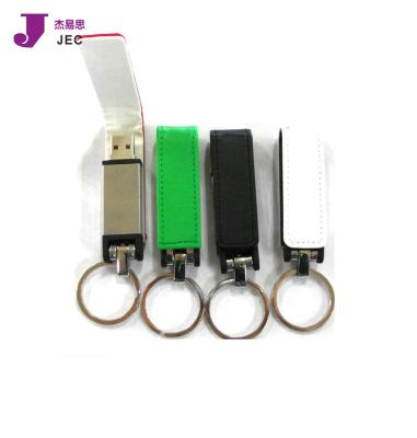 China Business Leather Gift Leather Laser Engrave Your Logo USB Model JEC-407 for sale