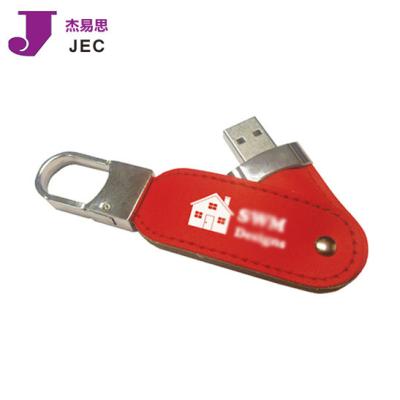 China USB Factory 2.0 8gb 16gb Eco-friendly Bulk Tornado Leather Case USB Flash Drive Model JEC-405 for sale