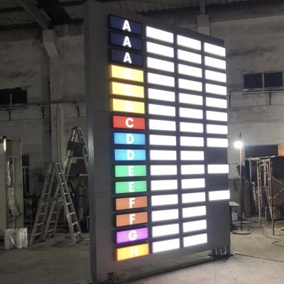 China Outdoor Outdoor Free Standing Signage Advertising Illuminated Letter Signs Standing Pylon Sign for sale