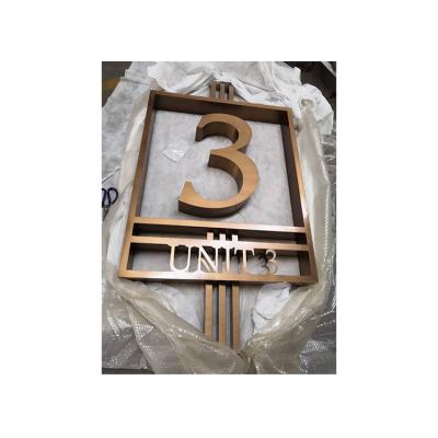 China Shops Customized Outdoor Id Frame Door Sign Stainless Steel Signs for sale