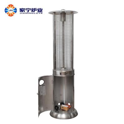 China New Design Low Stocked Outdoor Gas Heater Stainless Steel Round Glass Tube for sale