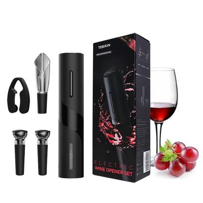 China Sustainable Electric Wine Opener with Filling Base, Moocoo Cordless Electric Wine Bottle Opener with 2-in-1 Aerator &Pourer, Foil Cutter for sale