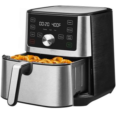 China Large Hotel Air Fryer 6-in-1 6QT Oven Combo Customizable Smart Cooking Programs Fryer, Non-Stick & Dishwasher-Safe Air Basket for sale