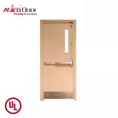 China Rated Modern Steel Door School Door Fire American UL Listed Electro Zinc Steel Door for sale