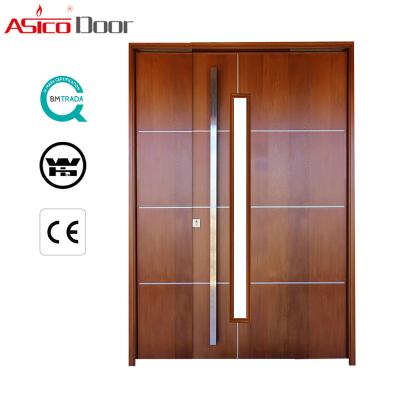 China Indonesia ASICO BK79 Modern Fire Room Rated Cheap Wooden Door With BOM TRADA for sale