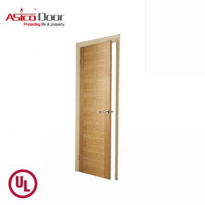 China Modern Oak Veneer ASICO Wood Flush Door Designed For Interior for sale