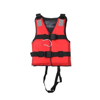 China Adult Universal Marine Swim Float Jacket Life Life Saving Vest Red Orange 210 Denier Polyester Vest for sale