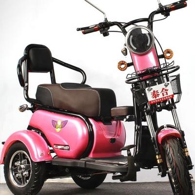 China Carbon steel Vietnam most popular hot selling three seats electric baby seat tricycles three wheel biycles for sale