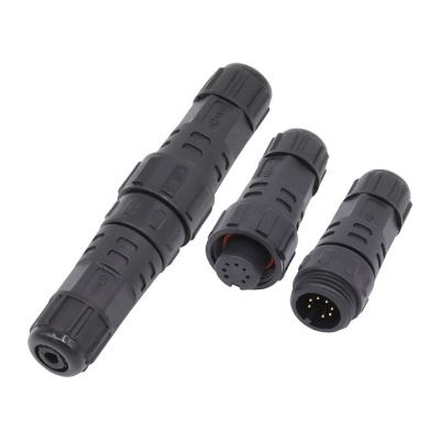 China AOHUA M16 Outdoor Power Assembly Signal Wire Connector Kit 7 Pin Waterproof Male Female for sale