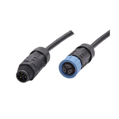 China Outdoor Waterproof Power AOHUA LED Cable M15 Connector Assembly Type - 2 3 Pin for sale