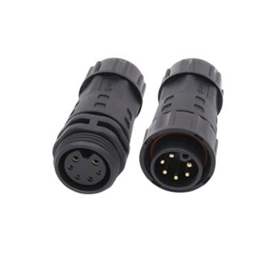 China AOHUA M20 Power Equipment Power Cable Male Female 2+4pin Waterproof Circular Electrical Plug for sale