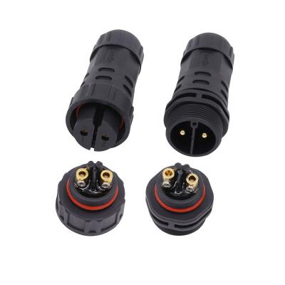 China AOHUA Power 2 3 4 Pin Plug Male Female Electrical Cable Waterproof Connector IP67 for sale