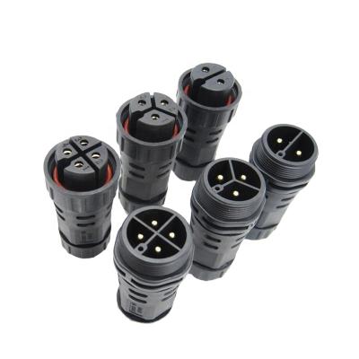 China AOHUA 3 Power Outdoor Wires Waterproof IP67 Male Female Connector for sale