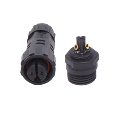 China Waterproof Junction Box AOHUA Electrical Wire Panel 2pin Male Female Socket for sale