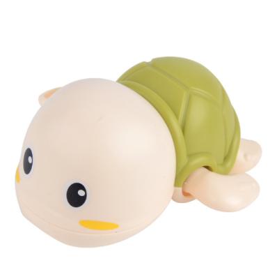 China Bath Toy Christmas Gifts Cartoon Turtle Custom Wind Swimming Toy for sale