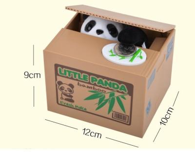 China Automatic Coin Storage Factory Price Panda Piggy Bank Flying Piggy Bank Plastic Coin Bank Toys For Children for sale