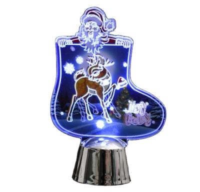 China China Factory Acrylic Christmas Gift Light Christmas Gift Decoration Acrylic Decoration Led Light for sale