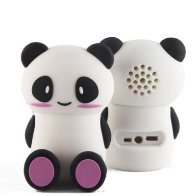 China Cartoon Design Cartoon Panda Cell Phone Stand Plastic Holder With BT Speaker for sale